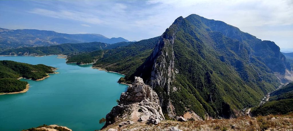 Bovilla meer hike Albanie