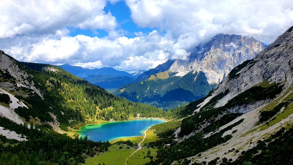 De Seebensee in Tirol, Oostenrijk