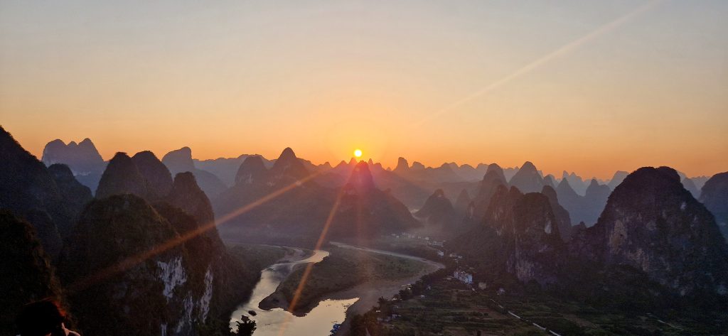 Zonsondergang Yangshuo