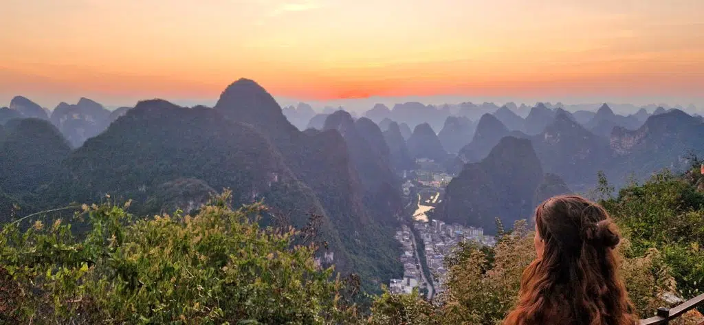 Zonsondergang Yangshuo