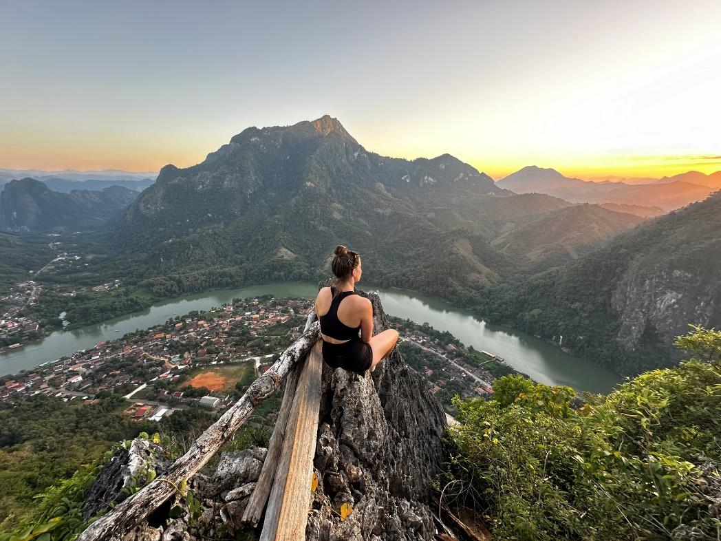 Laos Nong Khiaw uitzicht