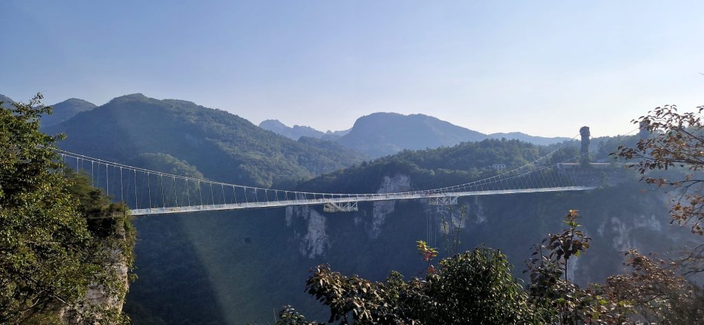 Zhangjiajie National Forest Park China wandelen glazen brug