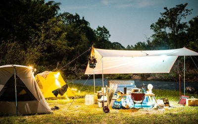 Slim op pad met een tarp tijdens het wandelen of bikepacken